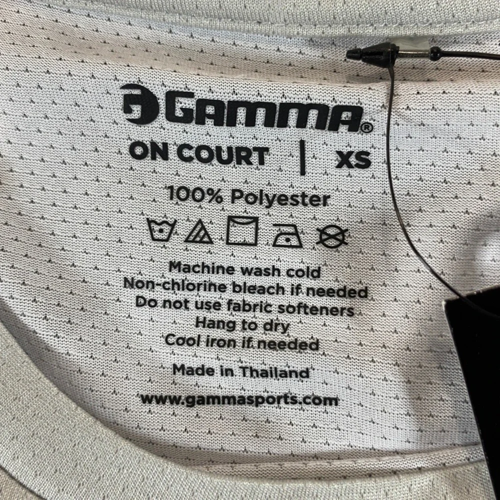 Gamma Heritage Short Sleeve Pickleball Top Mens XS Grey NEW